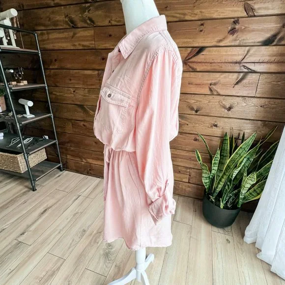 THE JESSIE PINK DENIM DRESS - Picture 9 of 11